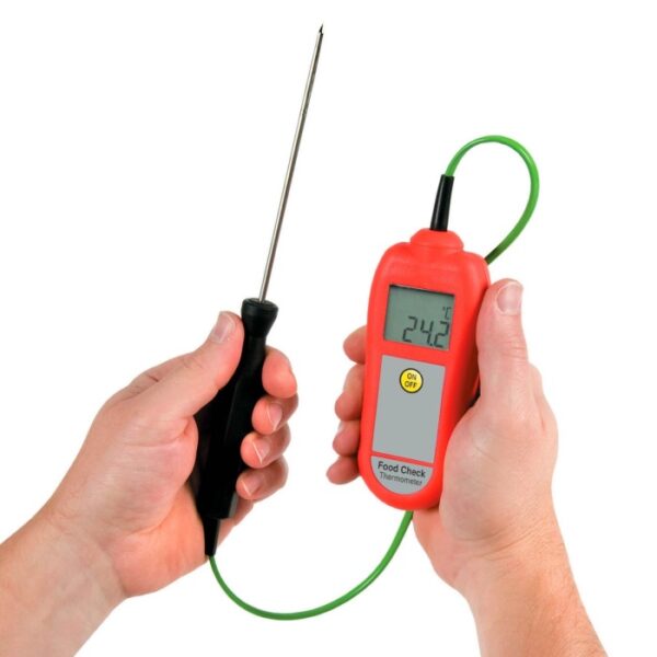 FoodCheck Voedselthermometer met Kalibratiecertificaat Rood