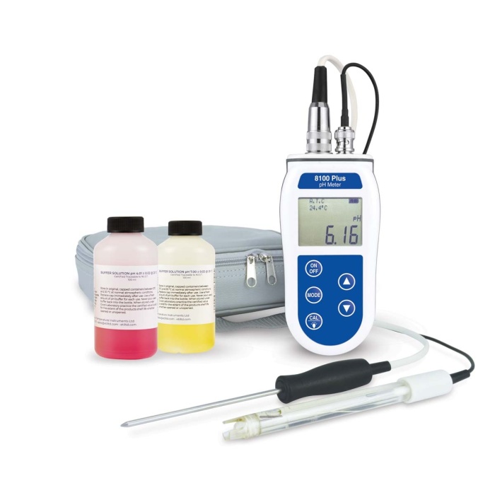 pH meter + Thermometer Kit