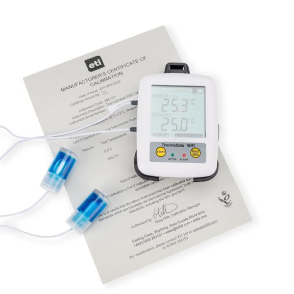 WiFi Temperatuurlogger ‘ThermaData’ – Pharmacie Medicijn Koelkast Certificaat
